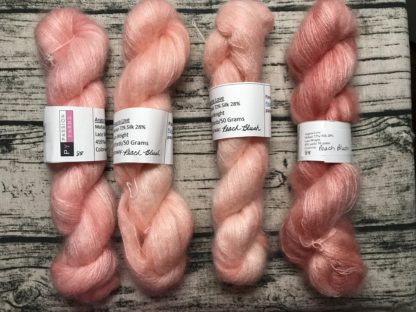 Peach Blush Mohair Silk