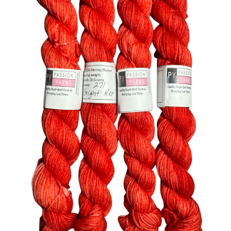 Bright Red-Merino Sock Mini